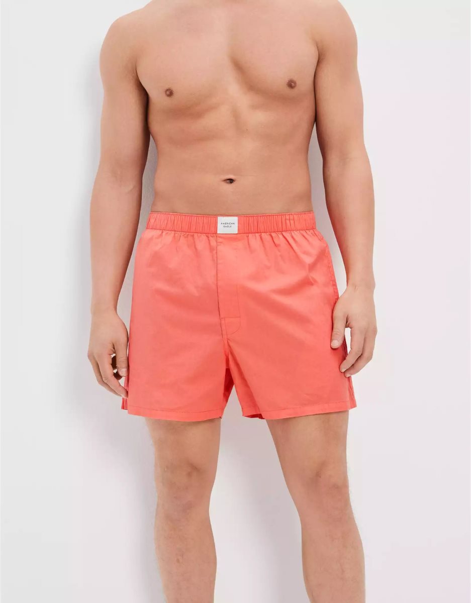 Shorts De Bain American Eagle AEO Stretch Rose Clair Homme | RUP-93123986